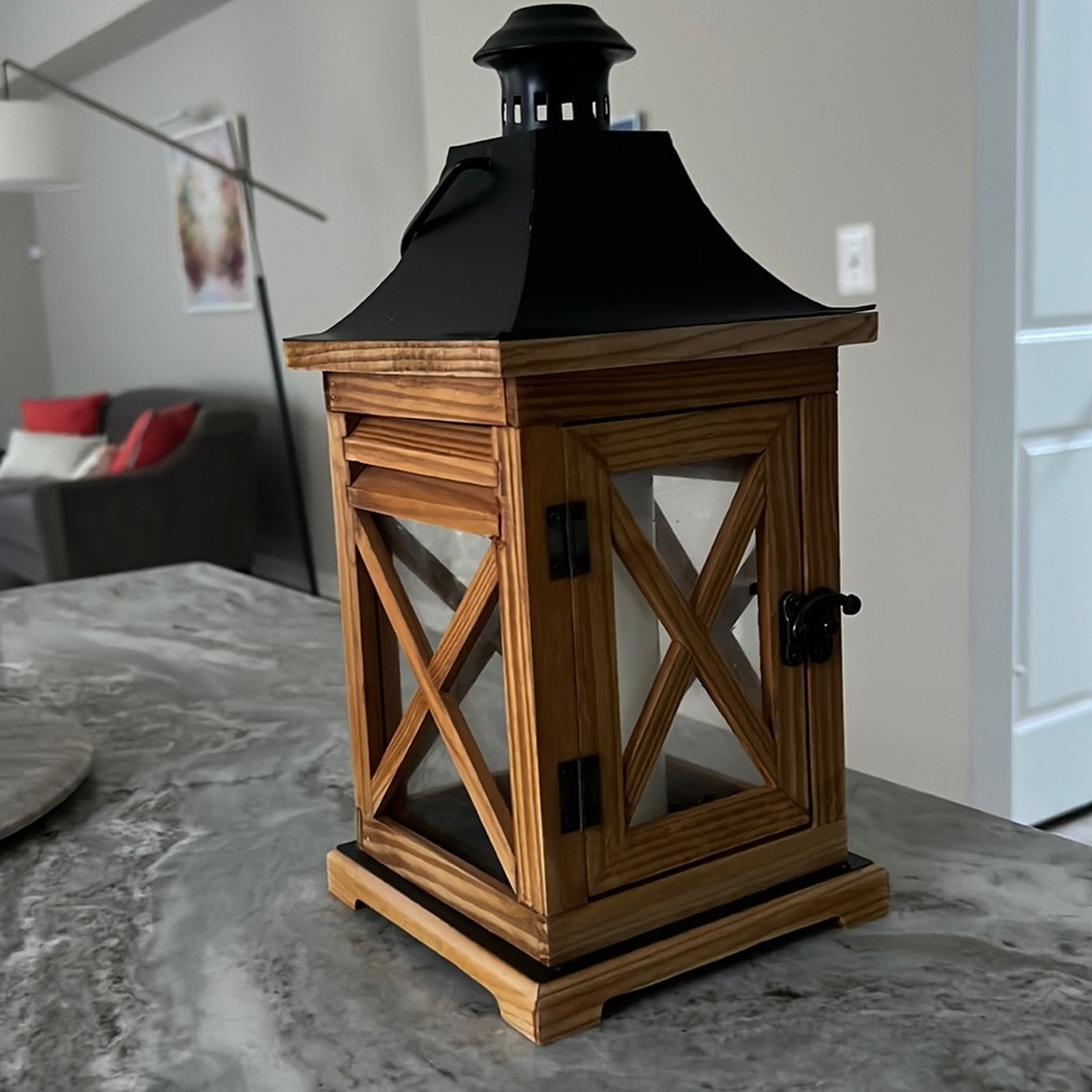 Wooden lantern from Nordstrom